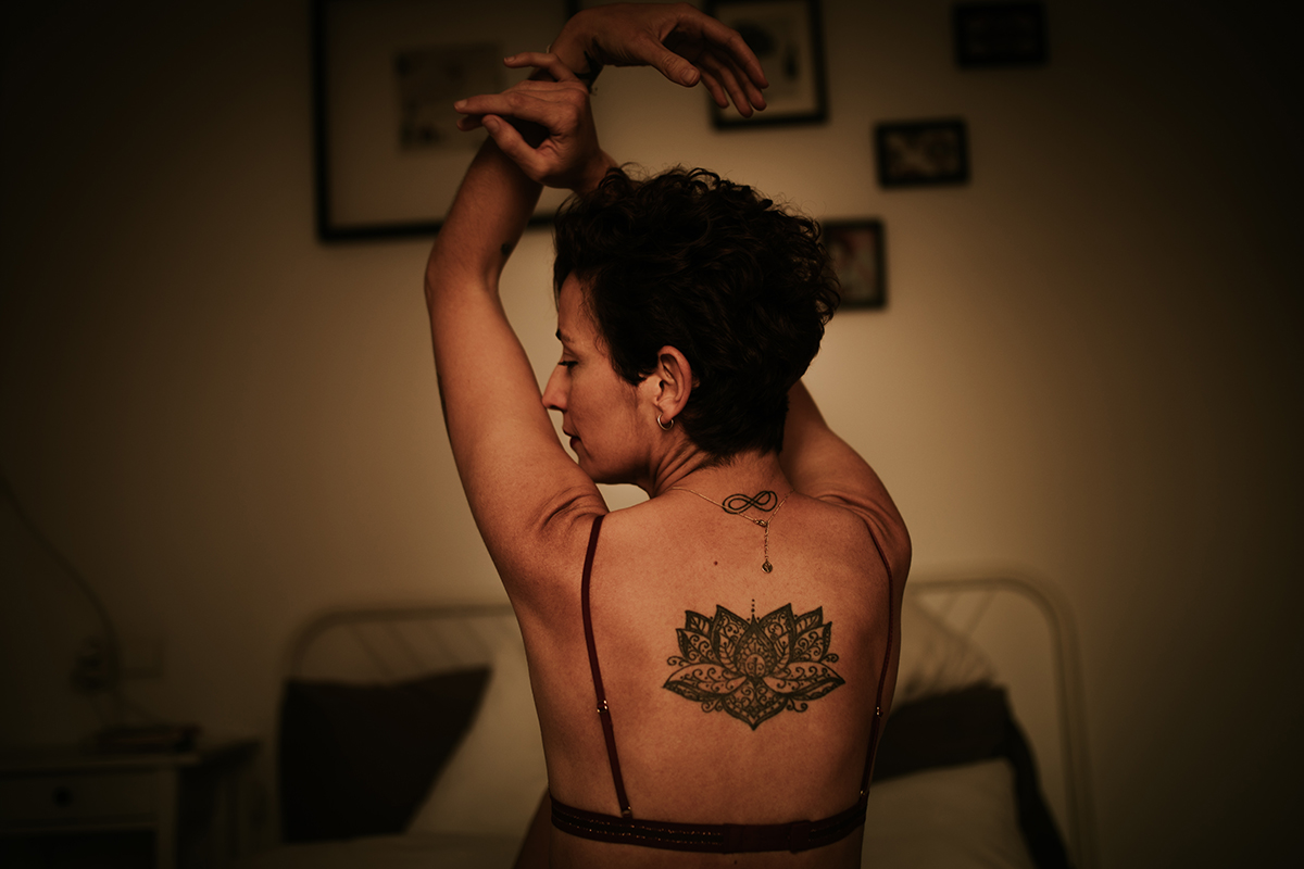 fotografía espalda boudoir tatuaje